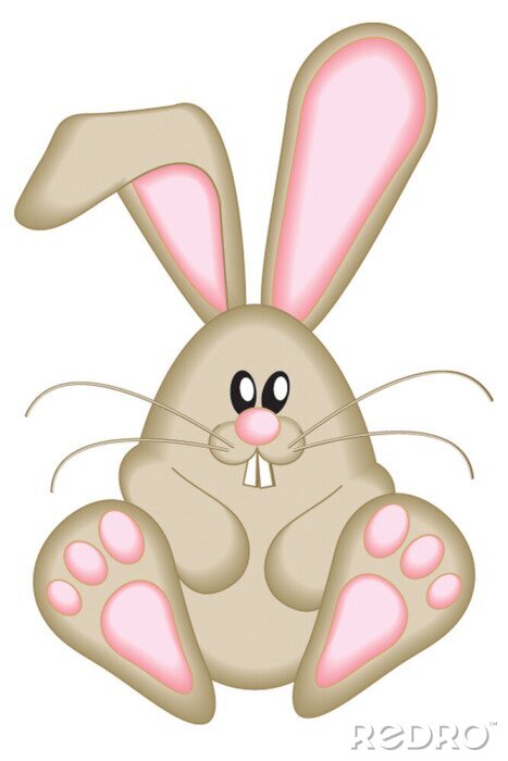 Bild Nette Brown-Osterhase Vektor