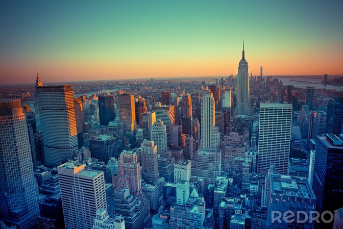 Bild New York aus der Vogelperspektive