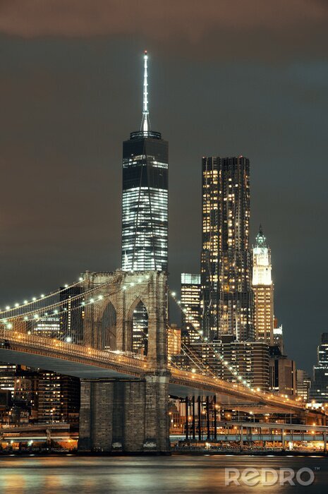 Bild New York bei Nacht 3D