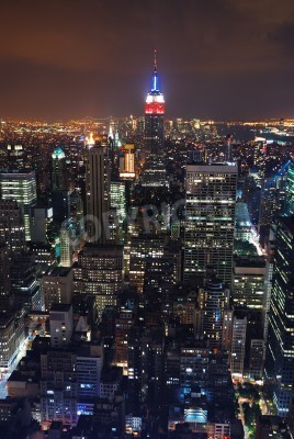 Bild New York bei Nacht