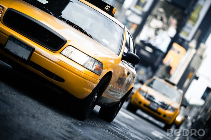 Bild New York City und Taxis