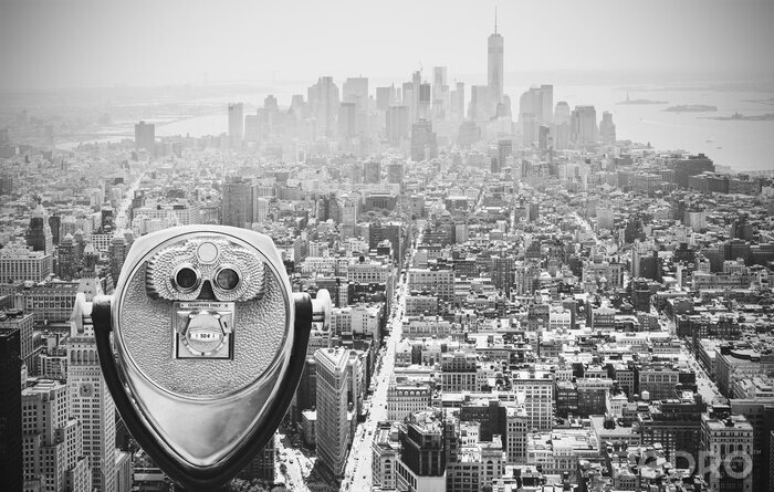 Bild New York Manhattan aus der Vogelperspektive