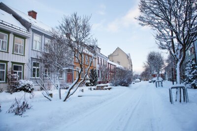Bild Norwegische Stadt im Winter