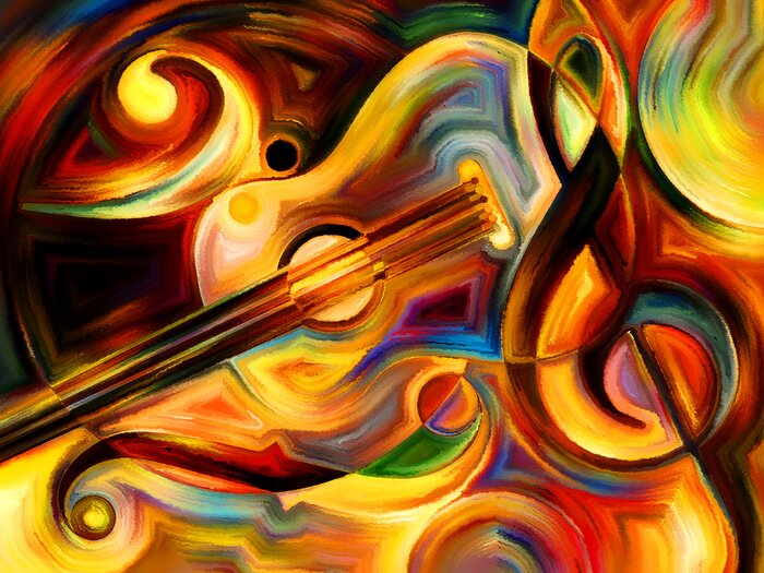 Bild Noten Musik und Gitarre