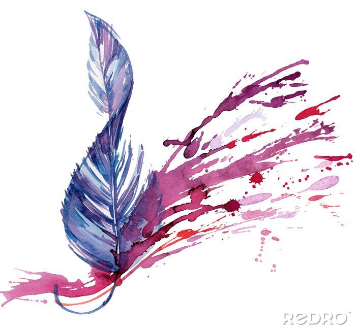 Bild Notenschlüssel in Form einer Vogelfeder