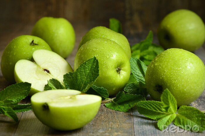 Bild Obstteller Äpfel