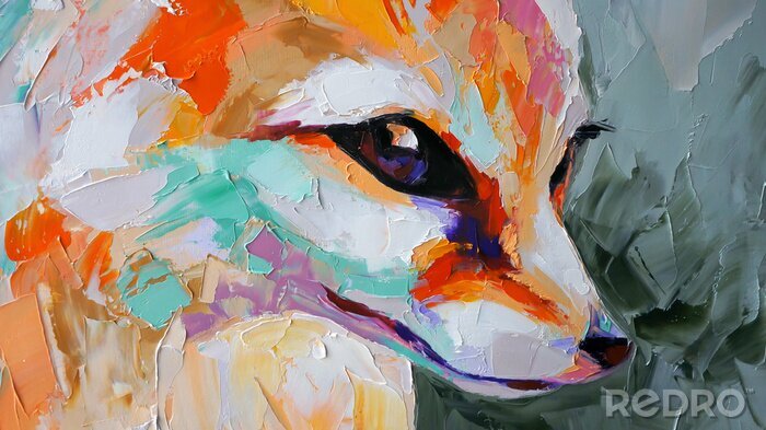 Bild Ölporträt eines Fuchses