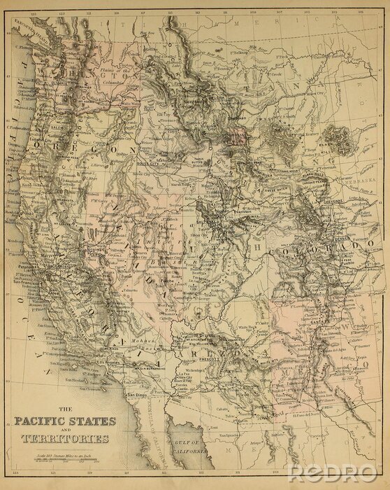 Bild Old map. Engraving image