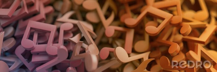 Bild Orange-rosa Noten