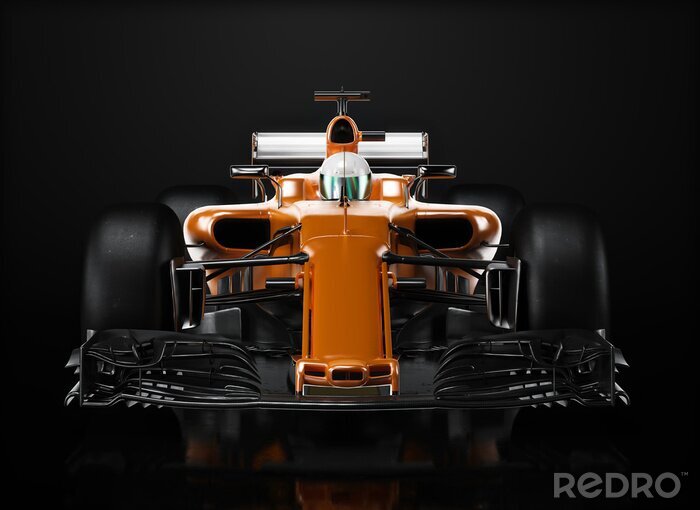 Bild Orangefarbener Rennwagen