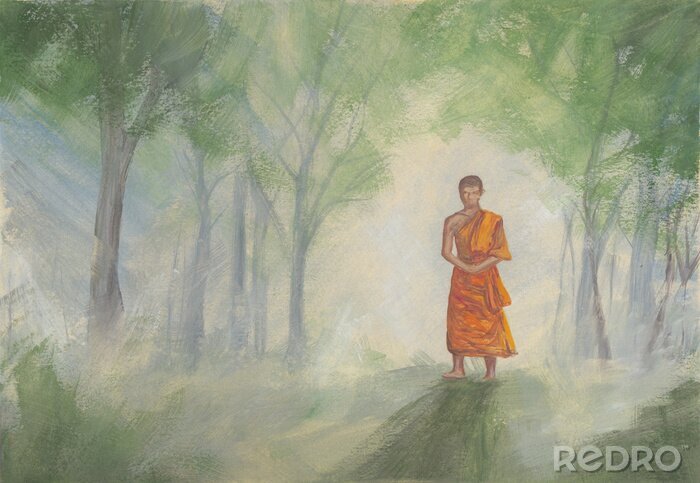 Bild Orientalische Abbildung eines Mönchs