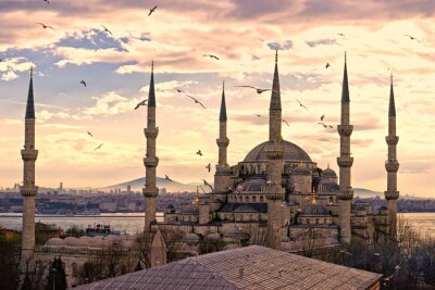 Orientalisches Stadtpanorama in der Türkei