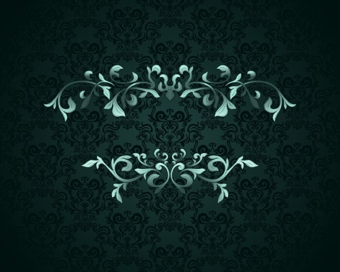 Bild Ornamente grün