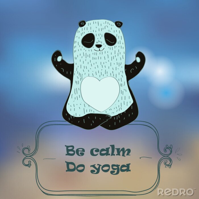 Bild Panda macht Yoga