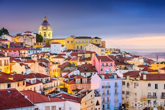 Bild Panorama der Gebäude in Lissabon