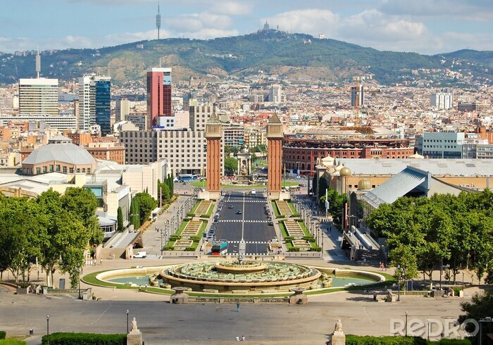 Bild Panorama der Stadt Barcelona
