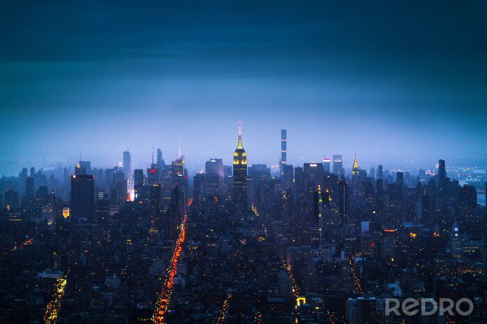 Bild Panorama der Stadt bei Nacht