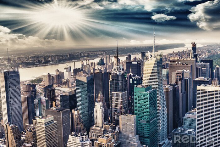Bild Panorama der Stadt New York und Manhattan