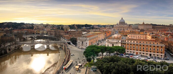 Bild Panorama der Stadt Rom von oben