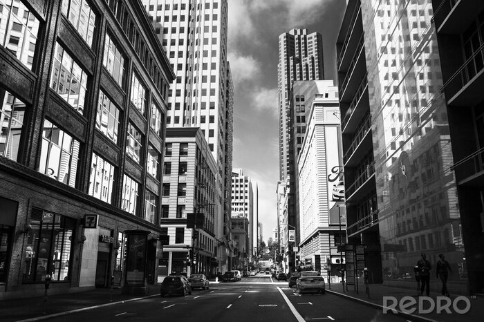Bild Panorama San Francisco schwarz-weiß