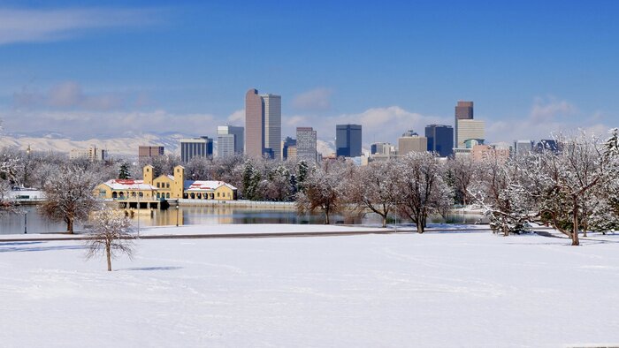 Bild Panorama von Denver im Winter