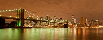 Panorama von Manhattan bei Nacht
