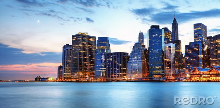 Bild Panorama von New York City am Morgen