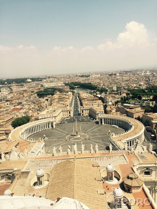 Bild Panorama von Rom an einem sonnigen Tag