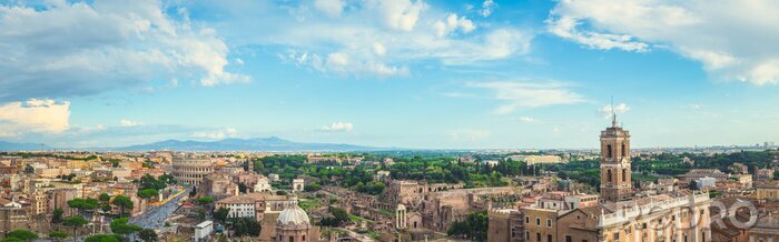 Bild Panorama von Rom bei schönem Wetter