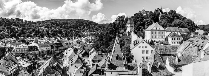 Bild Panorama von Sighisoara in Transsilvanien