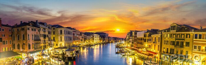 Bild Panorama von Venedig am Abend