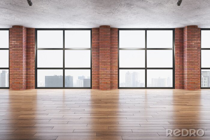 Bild Panoramafenster in einem Industriegebäude