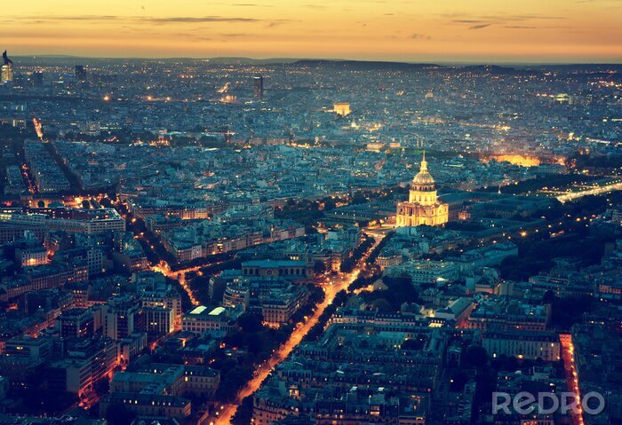 Bild Paris bei Nacht räumliche Fotografie