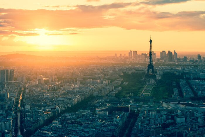 Bild Paris bei Sonnenuntergang