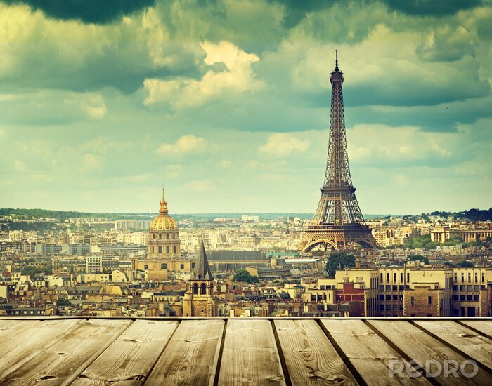 Bild Paris Blick von der Terrasse aus