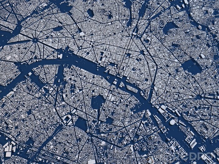 Bild Paris Satellitenkarte