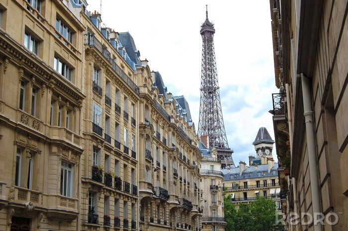 Bild Pariser Straßen und Eiffelturm