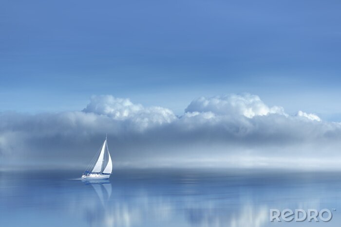 Bild Passagierschiff in einer märchenhaften Landschaft