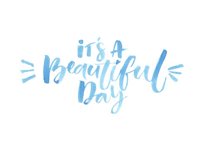 Bild Pastellblaue motivierende Aufschrift