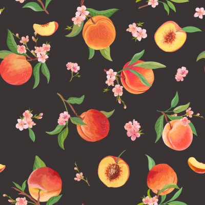 Pfirsichfrucht-Muster