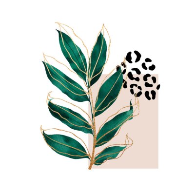 Pflanze im Glamour-Stil