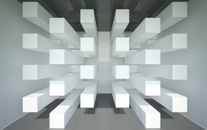 Bild Pfosten 3D symmetrisch angeordnet