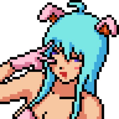 Bild Pixel Anime-Charakter
