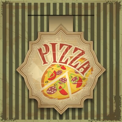 Bild Pizzaschachtel-Etikett