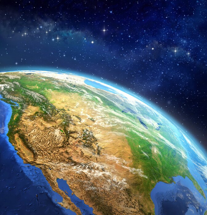 Bild Planet Erde im Weltraum