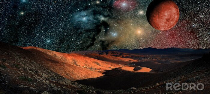 Bild Planeten und das Universum fotografische Darstellung