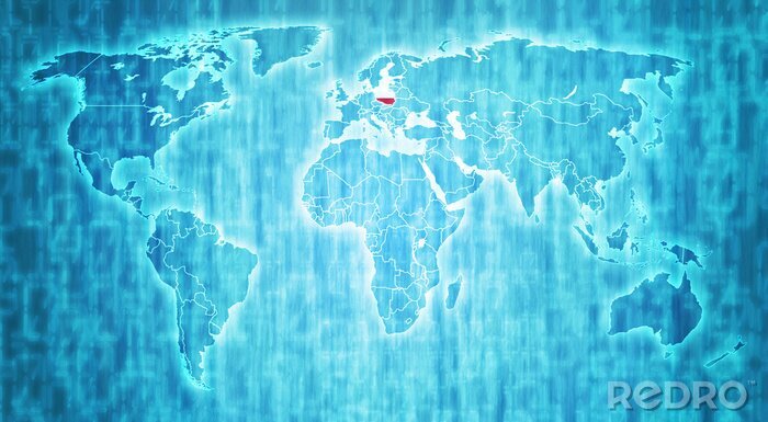 Bild polen Gebiet auf Weltkarte