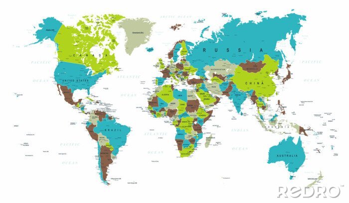 Bild Politische Weltkarte