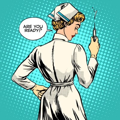 Bild Pop-Art-Krankenschwester