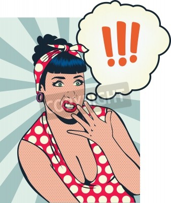 Bild Pop-Art und Mädchen-Pin up